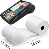BK Etiket X5 Termal Yazar Kasa Pos Rulosu 56x16 mt 10'lu thumbnail 4