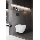 Creavit TP329 Terra Rim-Off Asma Klozet ve Yavaş Kapanan Kapak thumbnail 2