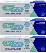 Clinomyn Sigara İçenler için Beyazlatıcı Florürlü Diş Macunu 75 ml 3 Adet - 1
