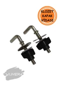 Wuvera Metal Krom Klozet Kapak Montaj Vidası Aparatı - Kolay ve Sağlam Klozet Montajı thumbnail 1