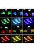 Otobestto Araç Içi Aydınlatma Kumandalı Müziğe Duyarlı Led Ayak Altı Led 12 Ledli - 3