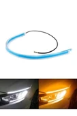 hilalshops Kayar Led Ince Far Içi Far Üstü 2 Renkli Kayar Sinyalli Gündüz Ledi 60cm - 1