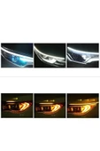 EDTUNİNG Renault Clio 4 Far Üstü Ve Içi Kayar Led Sinyalli Gündüz Ledi 60 Cm - 3