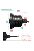 ünlütürkotoaksesuar Lotus Araçlar İçin Uyumlu, Universal Mercekli Led Angel Sis Farı, 76mm Beyaz Renk - 4