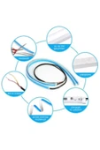 ünlütürkotoaksesuar Far Üstü Kayar Led Selamlamalı Far Ledi 30 cm - Buz Mavi Turuncu - 4