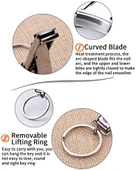 Haircraft PAT Katlanabilir, tırnak makası, paslanmaz çelik, törpülü thumbnail 4