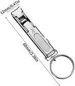 Haircraft PAT Katlanabilir, tırnak makası, paslanmaz çelik, törpülü thumbnail 7