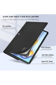 Honor Pad X8A 11 inç Kılıf 360° Dönebilen Uyku Modlu Standlı Pu Deri Tablet Kapaklı Kılıf  SİYAH - 4