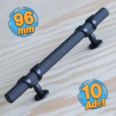 10 Adet Burç 96 mm Mat Siyah Metal Kulp Mobilya Çekmece Mutfak Kapak Dolap Kulplar Dolabı Kulbu Kulp thumbnail 1