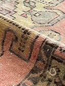 106x162 cm Küçük Vintage Türk Kilim, Benzersiz Motifli El Dokuma Yün Halı, Retro Tarzı Ev Dekoru - 3