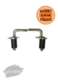 Wuvera Klozet Kapak Montaj Vidası - Metal Üstten Bağlantılı, Dayanıklı Montaj Aparatı thumbnail 1