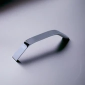 Şahin Krom Gümüş Metal Kulp 128 mm  12.8 cm Mobilya Çekmece Mutfak Dolabı Dolap Kulpları Kulbu Kulpu thumbnail 7