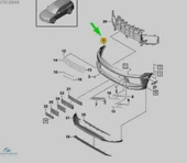 Oem 9Y0807217GRU Porsche Cayenne Ön Tampon 2017+ thumbnail 2