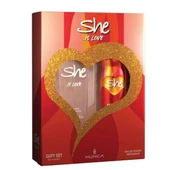 She Is Love Kadın Parfüm Seti EDT 50 ml + Deodorant 150 ml - 1