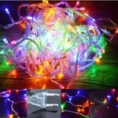 10 Metre 100 Ledli Fişli Led, Dekor Lambası 10m Rgb Yılbaşı Ağacı Işığı - 5