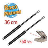 Baza Makası Gazlı Amartisör Pistonu 750 Newton 36 cm Baza Üst Kapak Kaldırma Mekanizması 2 Adet - 1