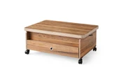 SEFA HOME ÇEKMECELİ TEKERLEKLİ SİHİRLİ SEHPA 106R - 10