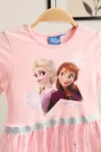 Kız Çocuk Frozen Elsa Anna Desenli Tütü Etekli Elbise thumbnail 12