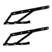 Baza Kapak Makası Gazlı Amartisör Piston 40° Siyah Boyalı Standart Geniş Kollu 1 Çift Yatak Sağ Sol thumbnail 8