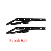 Baza Kapak Makası Gazlı Amartisör Piston 40° Siyah Boyalı Standart Geniş Kollu 1 Çift Yatak Sağ Sol thumbnail 6