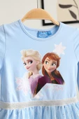 Kız Çocuk Frozen Elsa Anna Desenli Tütü Etekli Elbise thumbnail 2