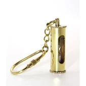 Pirinç Kum Saati Anahtarlık Model 1 - 1