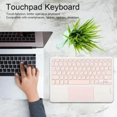 Technopc Ultrapad Quantum Gaming TB19F10M8A4 10.95" Uyumlu Şarjlı TouchPad'li Klavye Mouse - Pembe - 3