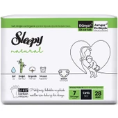 Sleepy Bebek Bezi Natural Beden:7 (20-30Kg) XX Large 252 Adet (9PK*28) thumbnail 8