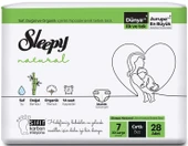 Sleepy Bebek Bezi Natural Beden:7 (20-30Kg) XX Large 84 Adet (3PK*28) thumbnail 8