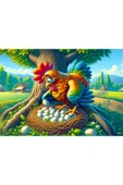 Art Puzzle Art Çocuk Horoz Ve Bebekleri 25 Parça Puzzle - 2
