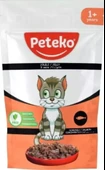 Peteko Pouch Jelly Somonlu Kedi Konserve 85 Gr - 1
