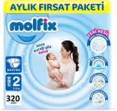 Molfix 2 Beden Mini 320'li Bebek Bezi - 1