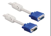 PrimeX SLX-143 VGA F/M 15P 3 Metre VGA Uzatma Kablosu Beyaz, Erkek Dişi Vga Kablo - 1