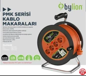 Bylion 3x2,5 TTR 50 metre kablolu Plastik Kablo Makarası - 4