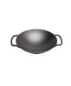Nishev.com Evini Sev Sürel Demir Döküm 35 cm Yuvarlak Wok Tava Kırmızı - 2