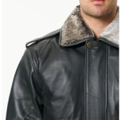 CAT3A Deri Pilot Montu Kül Siyahı YC no patch - 3