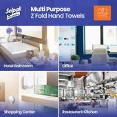 Selpak Professional Extra Z Katlı Havlu 21.5 x 24 Cm. 2 Koli (24 Paket)  (7906606) - 3