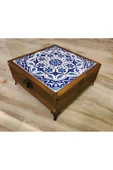 Mia92-çini Organizer - Takı-mücevher-ikramlık Kutusu Ahşap Çinili -çok Amaçlı (EL IŞÇİLİĞİ)22*22 Cm - 3