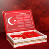 Furkan Hediyelik Bayraklı Kuranı Kerim Seti - 1