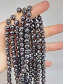 Hematit Taşı Faset Kesim Dizi 8mm (55698) thumbnail 1