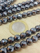 Hematit Taşı Faset Kesim Dizi 8mm (55698) thumbnail 2