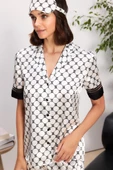 Pierre Cardin Saten Biyeli Kadın Pijama Şort Takımı - 1300 - 2