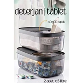 ModaCar MultiBox Deterjan Tablet Kutusu Sürgülü Kapak 5 Litre 2 ADET - 1
