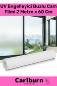 Özel Üretim İç Göstermeyen Yapışkan İz Bırakmaz UV Engelleyici Buzlu Cam Filmi 2 Metre x 60 Cm - 1