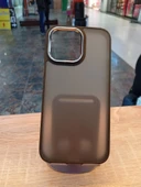İPhone 15 Pro Max Uyumlu Siyah Hux Kapak Darbe Korumalı Arkası Şeffaf Kılıf - 5