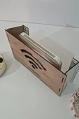 Dekoratif Ahşap Modem Saklama Kutusu Modem Rafı - 6