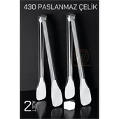 ModaCar Mini Şeker Maşası Paslanmaz Zazzeri Classic 2 ADET - 1