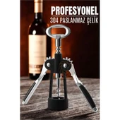 ModaCar Tirbuşon Şarap Açacağı ve Şişe Açacağı 304 Paslanmaz Çelik - 1