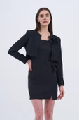 Trend Kadın Modern ve Şık Ceket ve Elbise Kombini - 10
