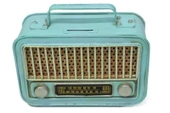 Dekoratif Metal Radyo Kumbara - 8